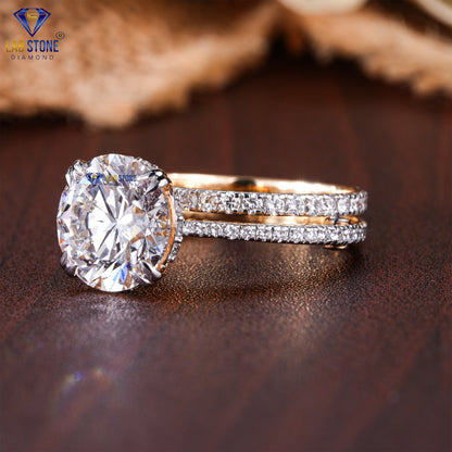 4.88 TDW Round Diamond Cut Women’s Ring with Band