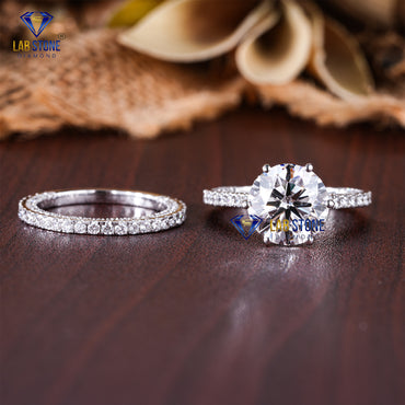 5.578 TDW Round Cut Diamond Women’s Ring with Band