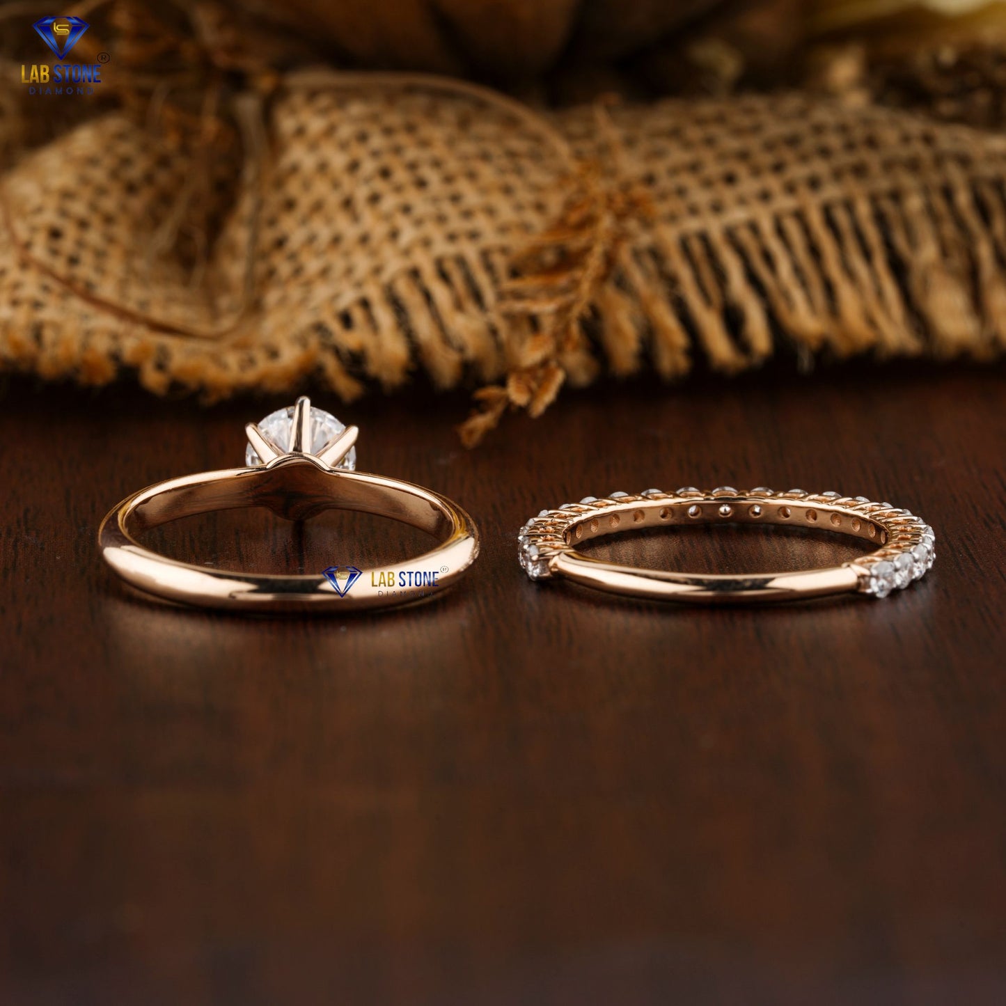 1.78 TDW Round Cut Women’s Diamond Ring with Band