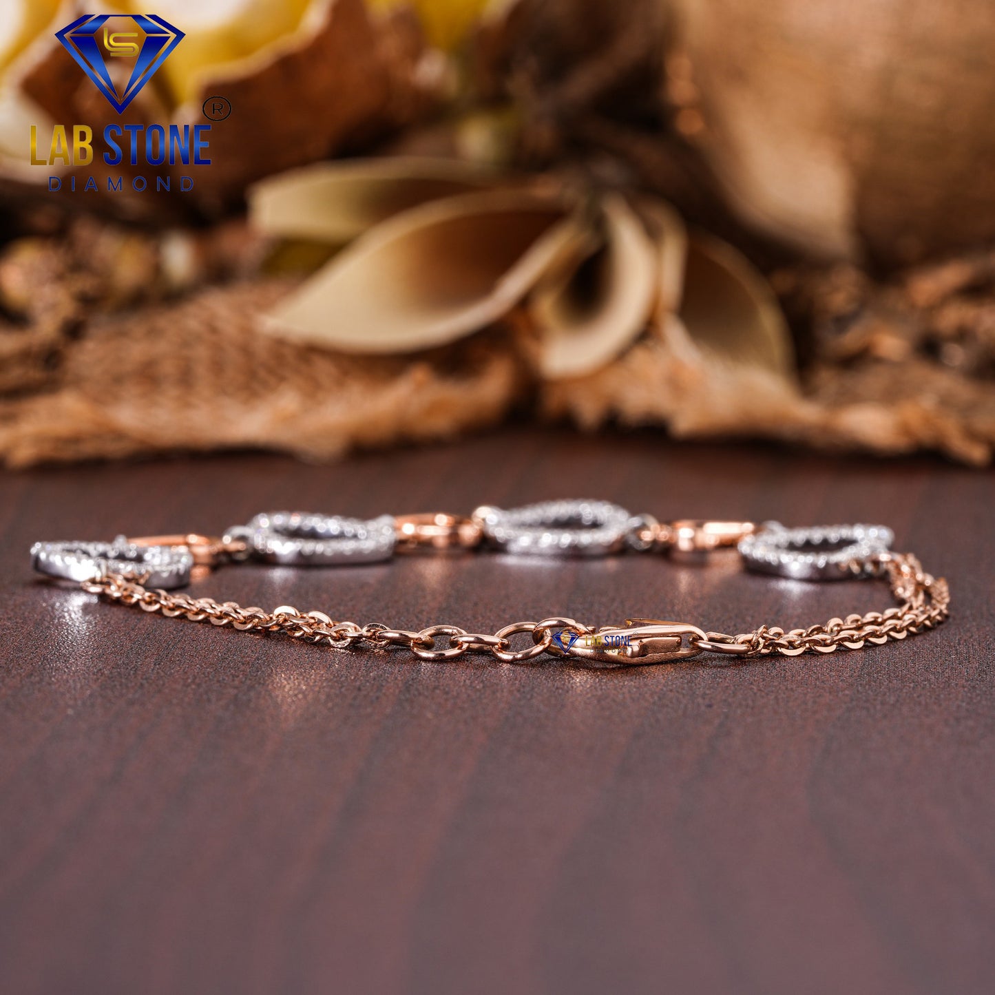 0.58 TDW Round Cut Diamond Slider Bracelet