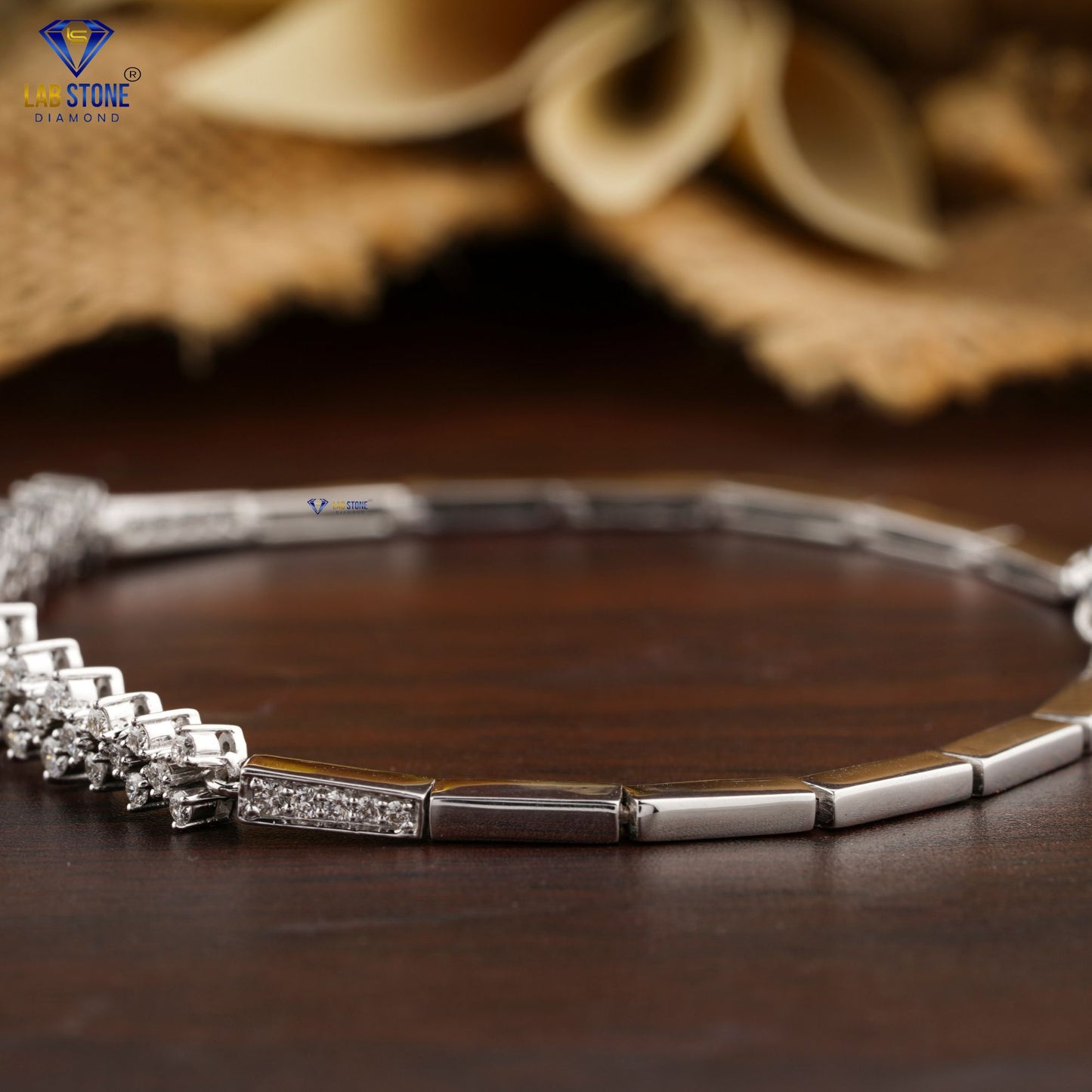 1.342 TDW Round Cut Diamond Slider Bracelet