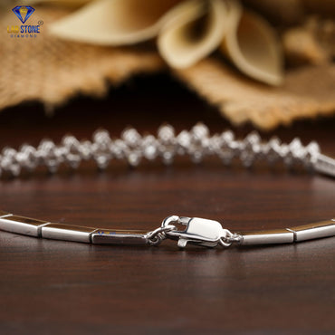 1.342 TDW Round Cut Diamond Slider Bracelet