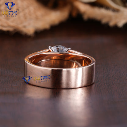 2.30 TDW Round Cut Men’s Solitaire Diamond Ring