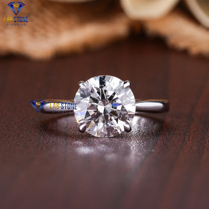 1.35 TDW Round Cut Diamond Women’s Solitaire Ring