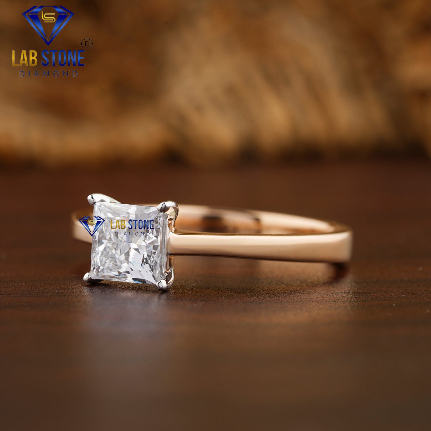 1.04 TDW Princess Cut Daimond Women’s Solitaire Ring