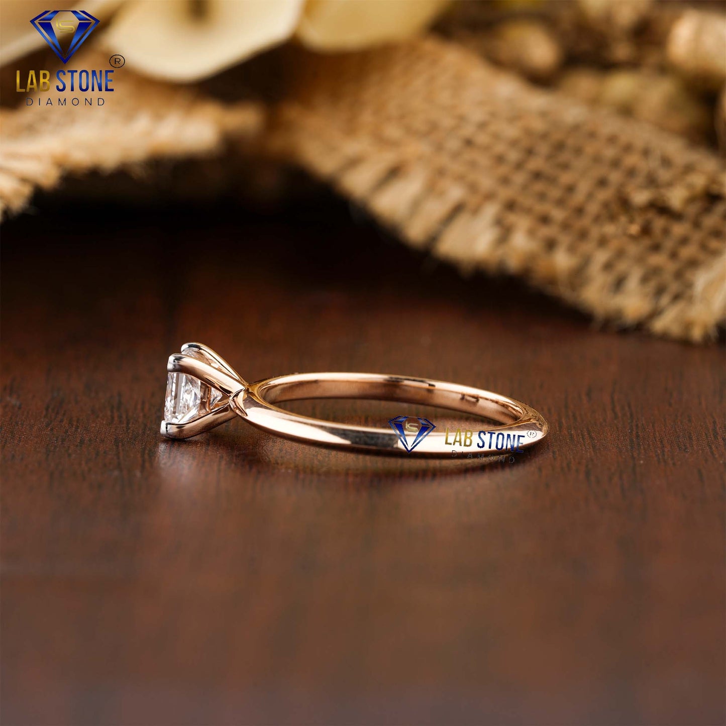 0.75 TDW Princess Cut Women’s Diamond Solitaire Ring