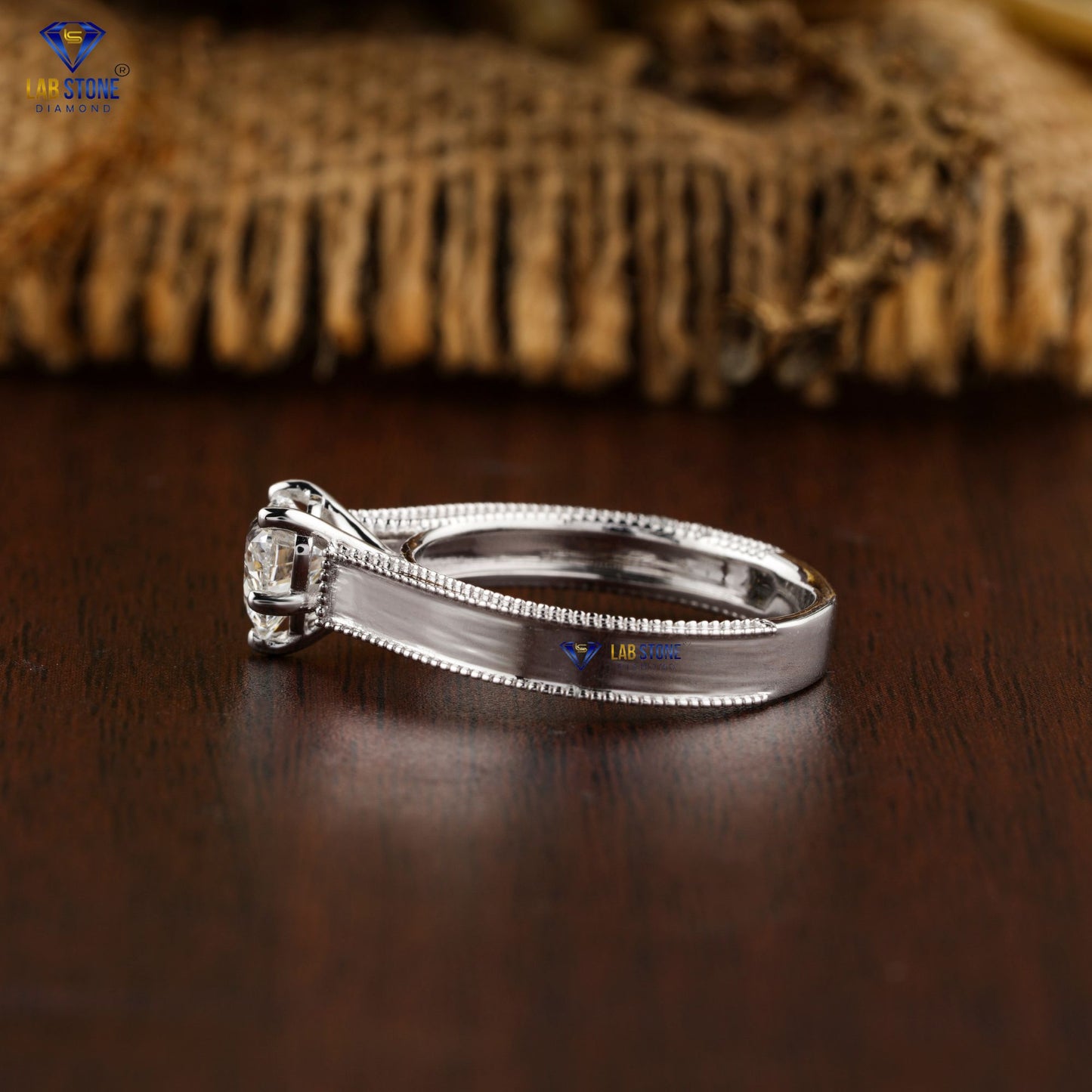 1.30 TDW Heart Cut Diamond Solitaire Ring