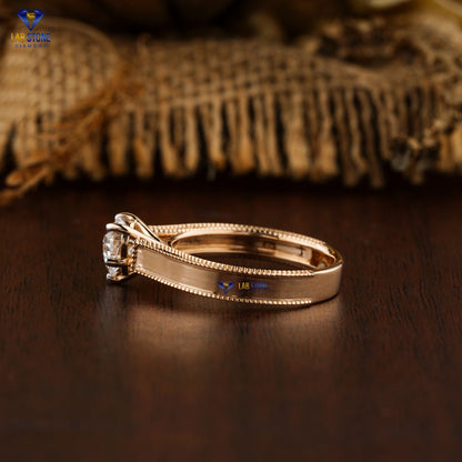 1.22 TDW Heart Cut Solitaire Diamond Ring