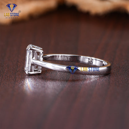 1.00 TDW Emerald Cut Diamond Women’s Solitaire Ring