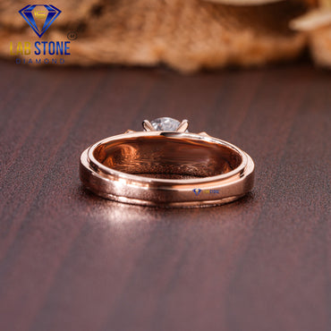 1.00 TDW Round Cut Diamond Solitaire Engagement Ring