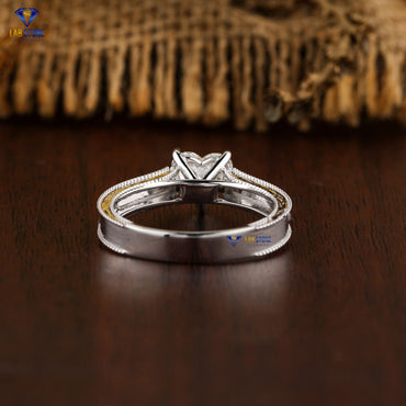 1.30 TDW Heart Cut Diamond Solitaire Ring