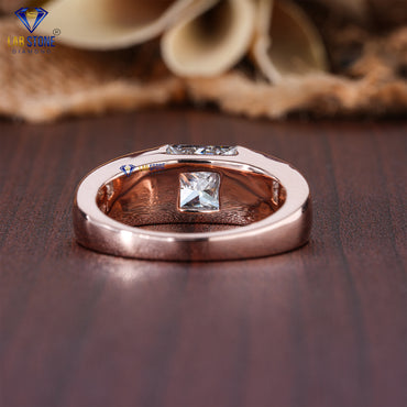 1.17 TDW Princess Cut Men’s Diamond Solitaire Ring