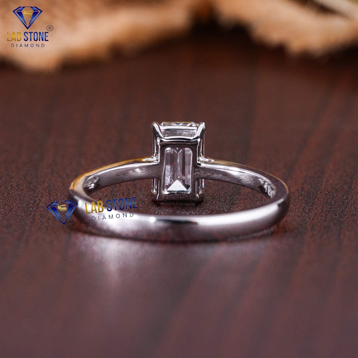 1.00 TDW Emerald Cut Diamond Women’s Solitaire Ring