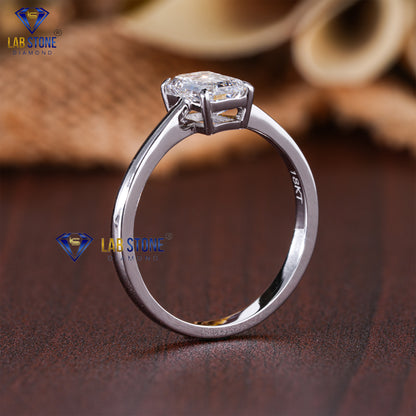 1.00 TDW Emerald Cut Diamond Women’s Solitaire Ring