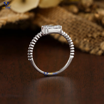 0.93 TDW Radiant Cut Women’s Solitaire Diamond Ring