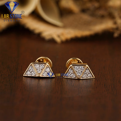 0.21 TDW Round Cut Diamond Stud Earrings
