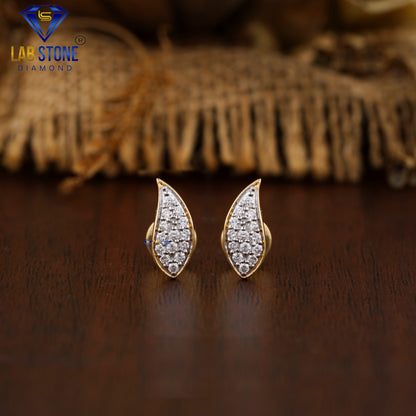 0.258 TDW Round Cut Diamond Stud Earring