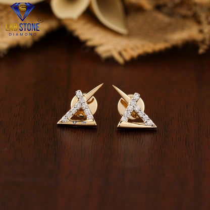 0.21 TDW Round Cut Diamond Stud Earrings