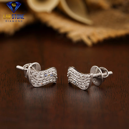 0.31 TDW Round Cut Diamond Stud Earring