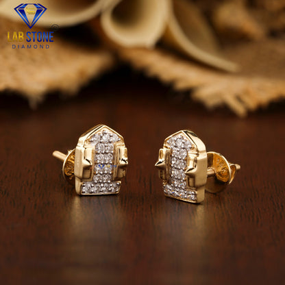 0.30 TDW Round Cut Diamond Stud Earrings