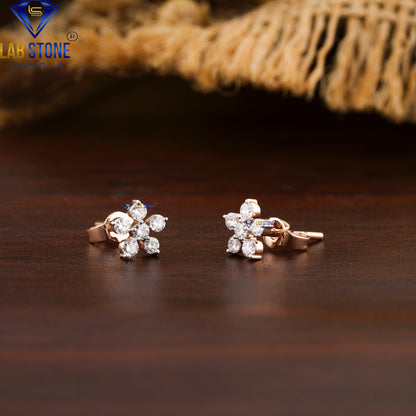 0.18 TDW Round Cut Diamond Stud Earrings