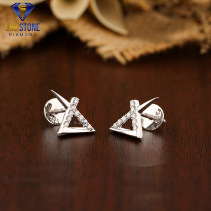 0.21 TDW Round Cut Diamond Stud Earrings