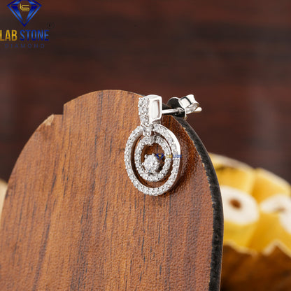 2.52 TDW Round Diamond Drop & Dangle Earrings