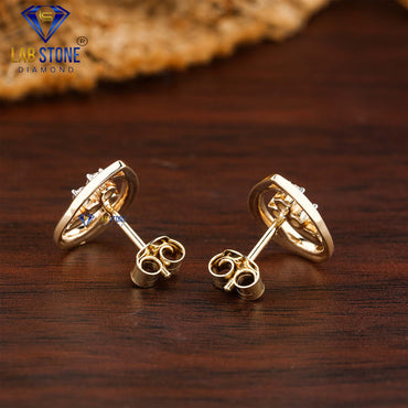 0.21 TDW Round Cut Diamond Stud Earring