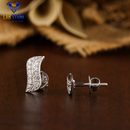 0.31 TDW Round Cut Diamond Stud Earring