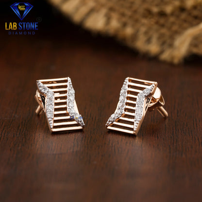 0.15 TDW Round Cut Diamond Stud Earring