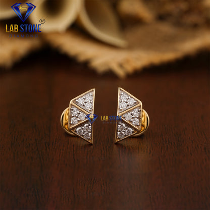 0.21 TDW Round Cut Diamond Stud Earrings