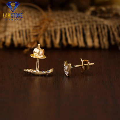 0.31 TDW Round Cut Diamond Stud Earring