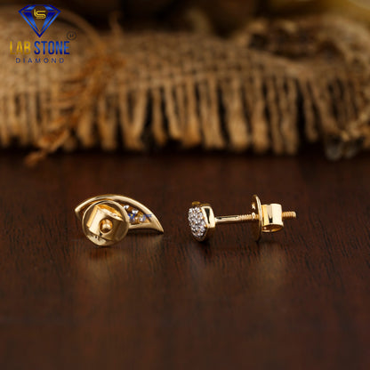 0.258 TDW Round Cut Diamond Stud Earring