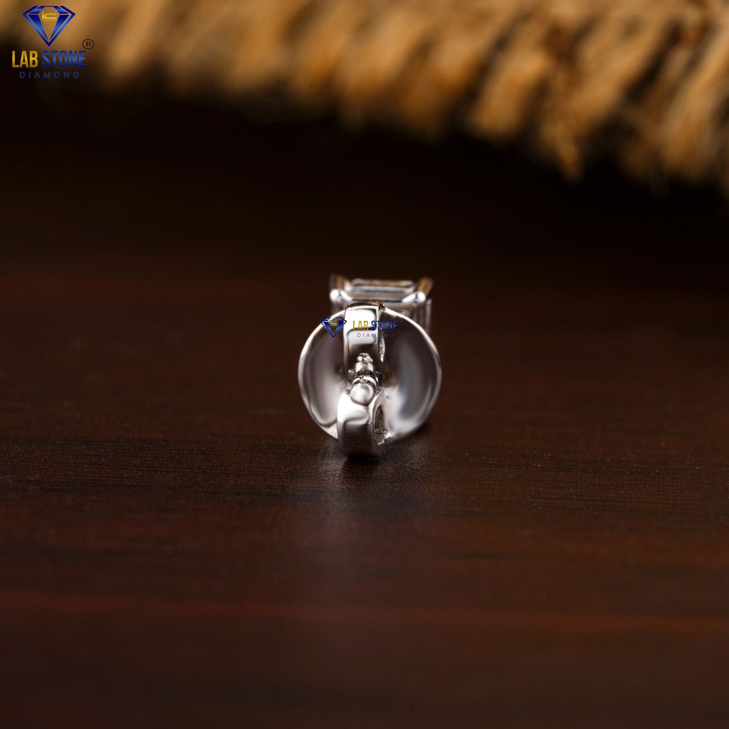 0.38 TDW Radiant Cut Diamond Stud Earrings