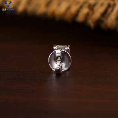 0.38 TDW Radiant Cut Diamond Stud Earrings