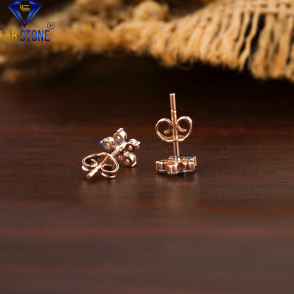 0.18 TDW Round Cut Diamond Stud Earrings