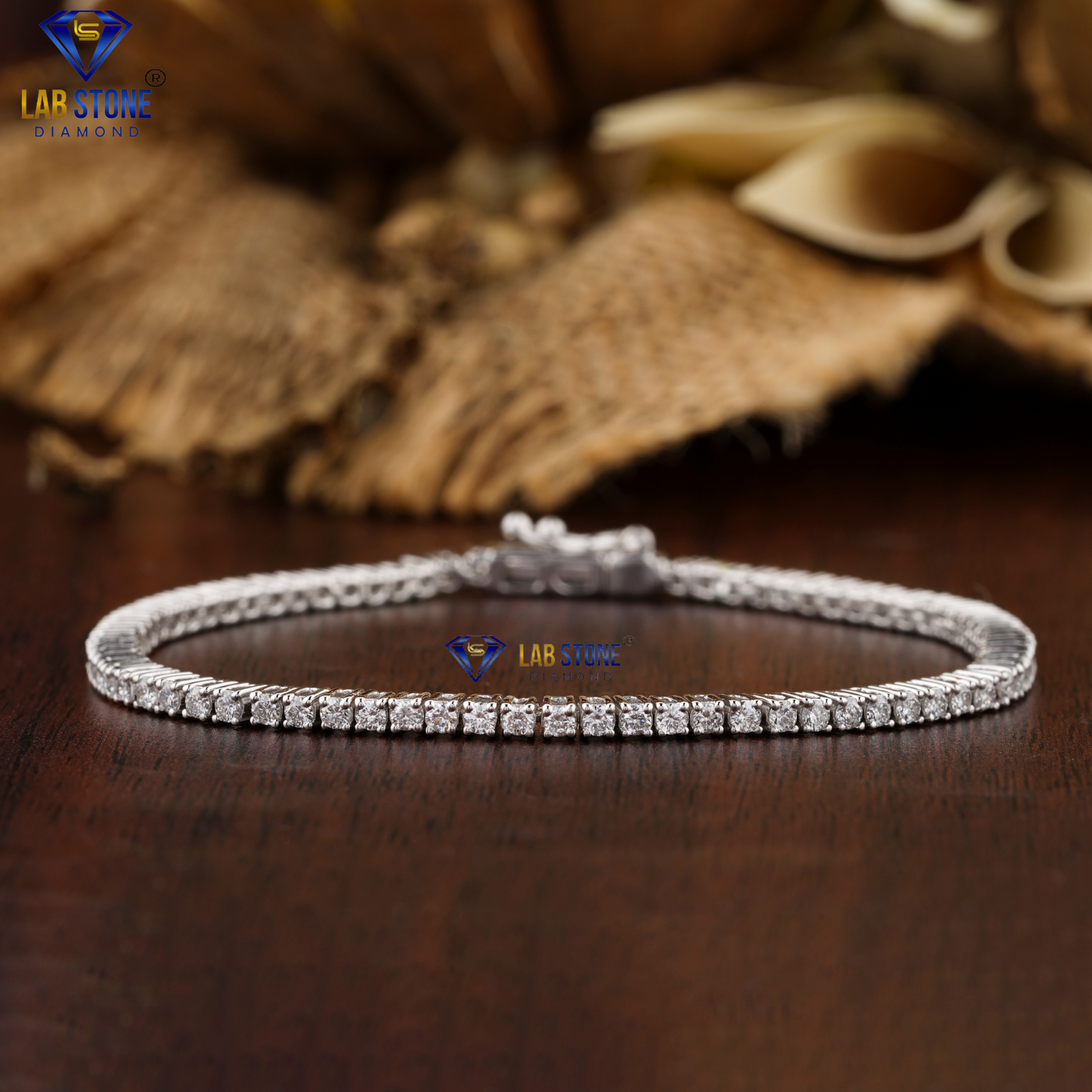 1.94 TDW Round Cut Diamond Tennis Bracelet