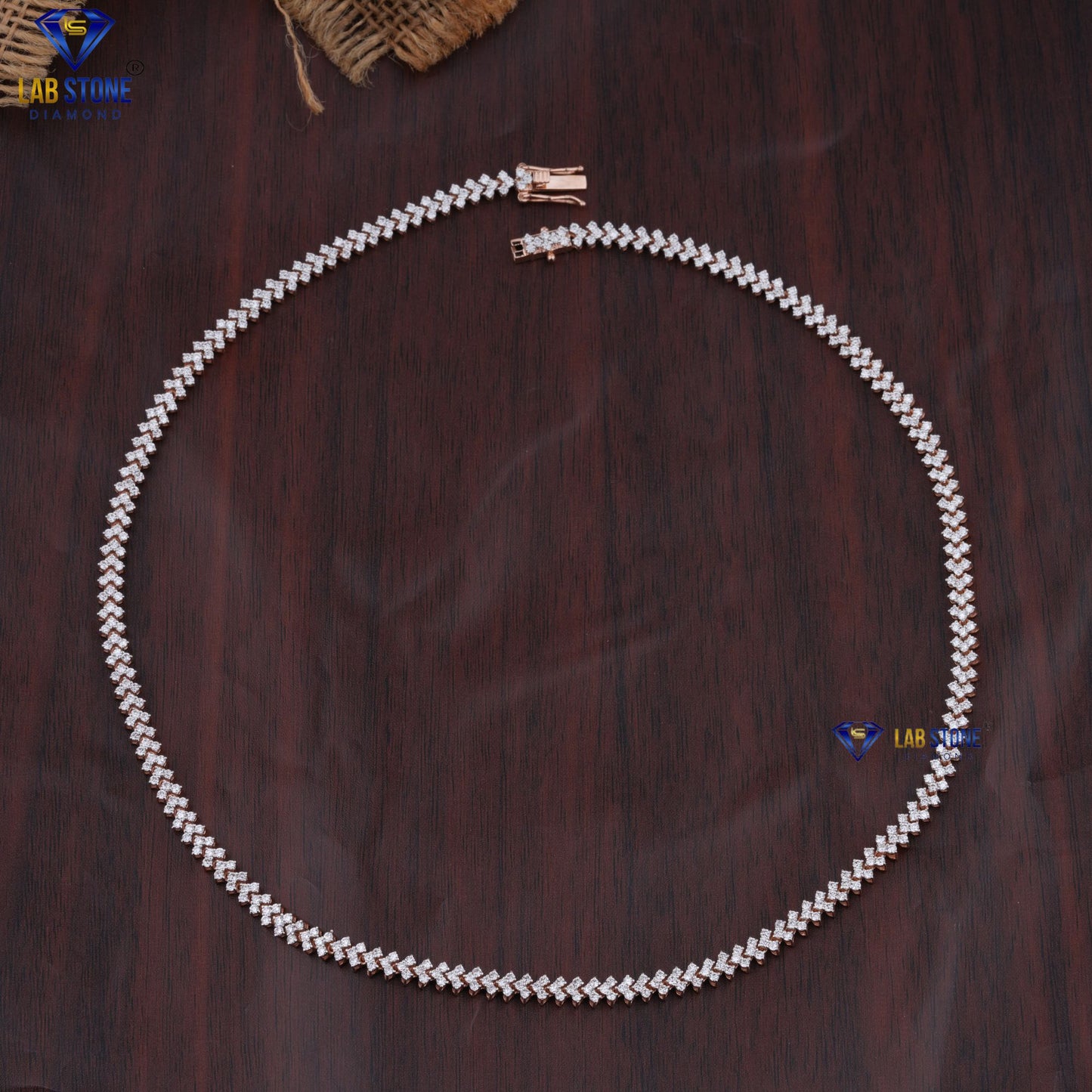 6.00 TDW Round Cut Diamond Tennis Necklace