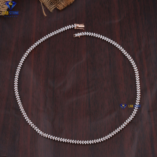 6.00 TDW Round Cut Diamond Tennis Necklace