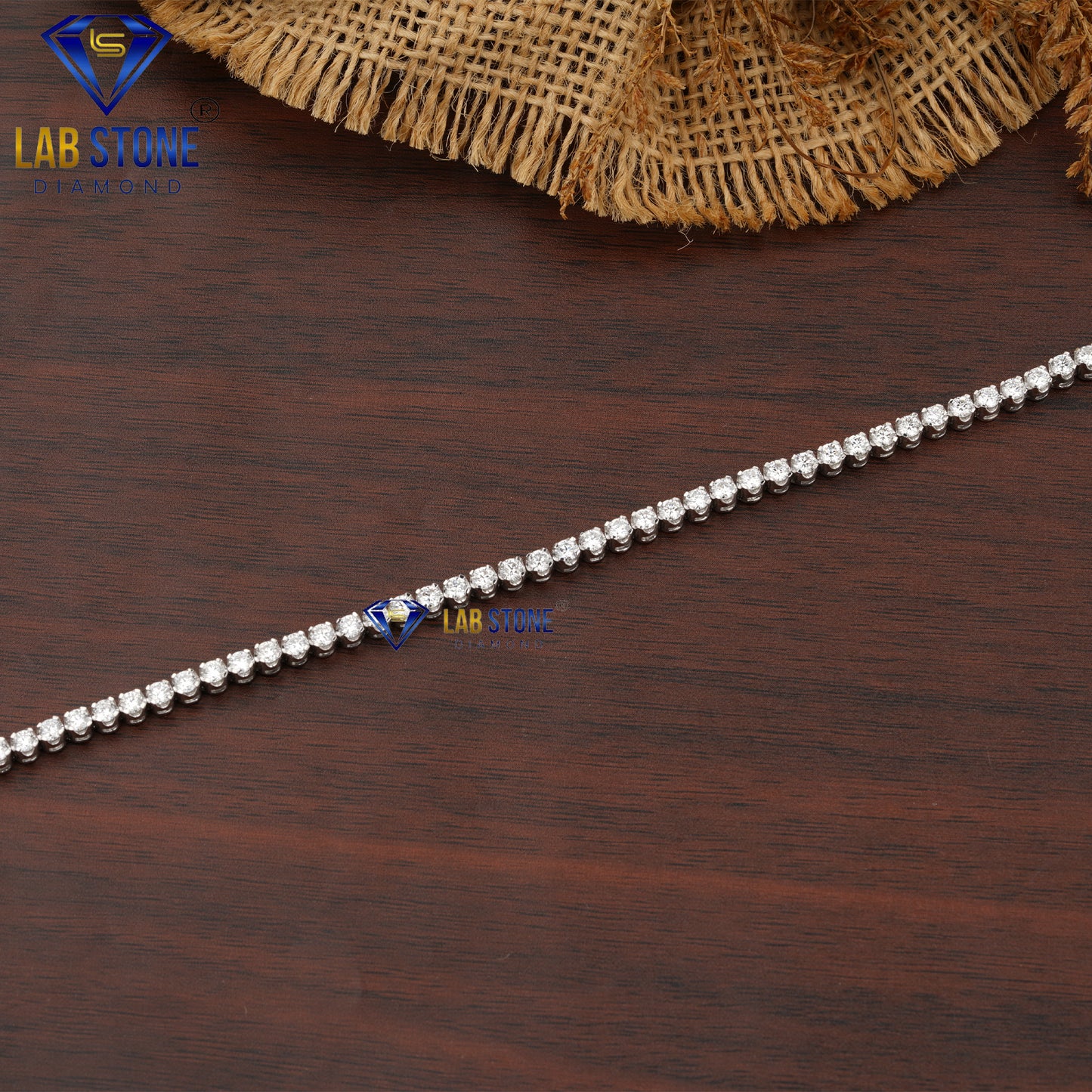 9.14 TDW Round Cut Diamond Tennis Bracelet