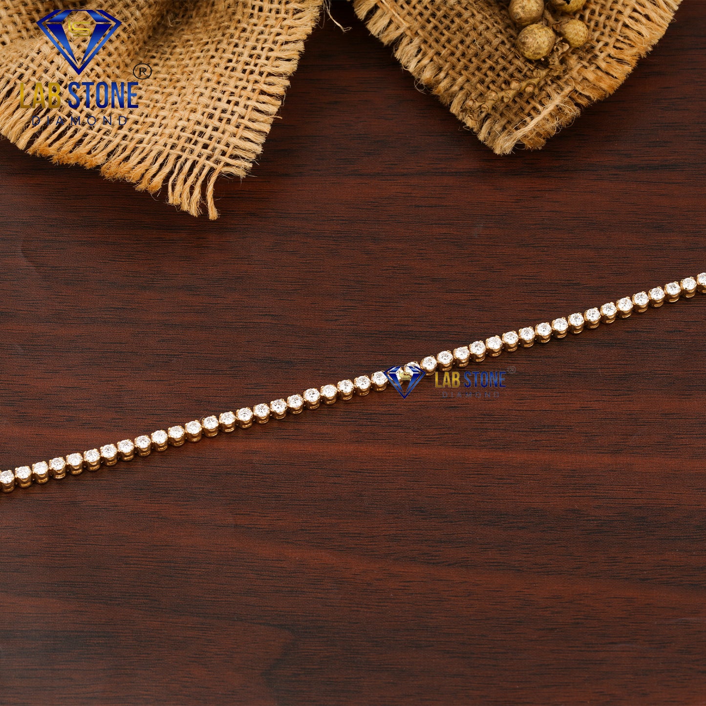 3.03 TDW Round Cut Diamond Tennis Bracelet