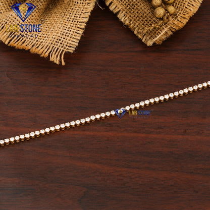3.03 TDW Round Cut Diamond Tennis Bracelet