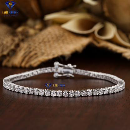 1.82 TDW Round Cut Diamond Tennis Bracelet