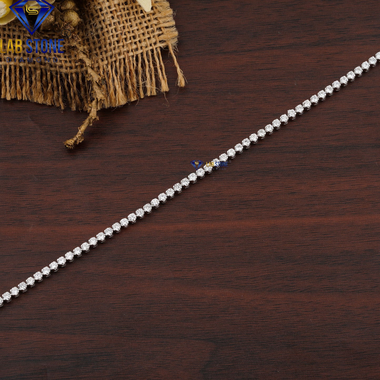 2.91 TDW Round Cut Diamond Tennis Bracelet