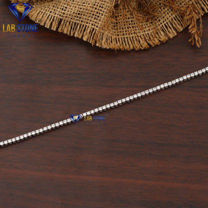 2.84 TDW Round Cut Diamond Tennis Bracelet
