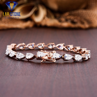 13.30 TDW Pear Cut Diamond Slider Bracelet