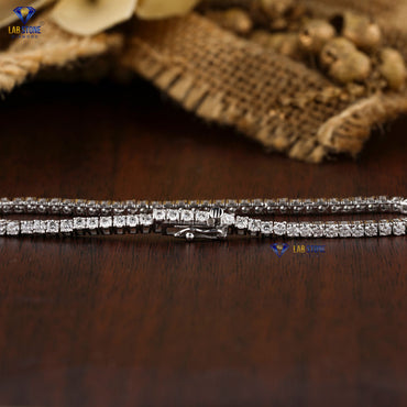 4.60 TDW Round Cut Diamond Tennis Bracelet