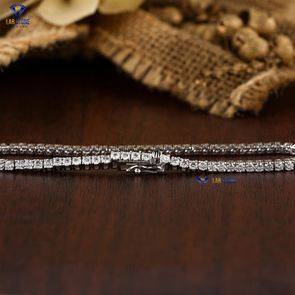 4.60 TDW Round Cut Diamond Tennis Bracelet