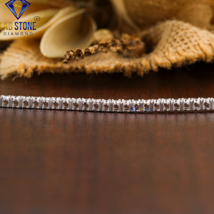 1.90 TDW Round Cut Diamond Tennis Bracelet
