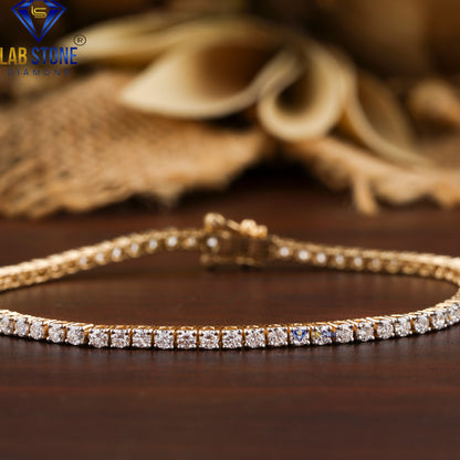 2.01 CT Round Cut Diamond Tennis Bracelet